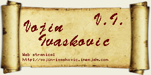 Vojin Ivašković vizit kartica